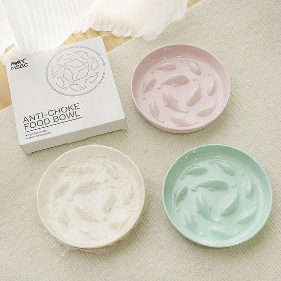 CUENCO DE ALIMENTACIÓN LENTA PARA PERROS Y GATOS, VAJILLA LENTA PARA MASCOTAS, ALIMENTADOR PARA GATOS