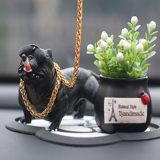 DECORACIONES PARA AUTOMÓVILES, DECORACIONES DE COCHE BULLDOG, DECORACIONES PERSONALIZADAS, PARA AMANTES DE PERROS SOCIALES, SUMINISTROS DE AUTOMÓVIL DE ALTA GAMA